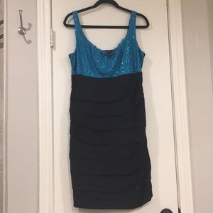 Ruby Rox sequined ruched cocktail dress - Size 2X